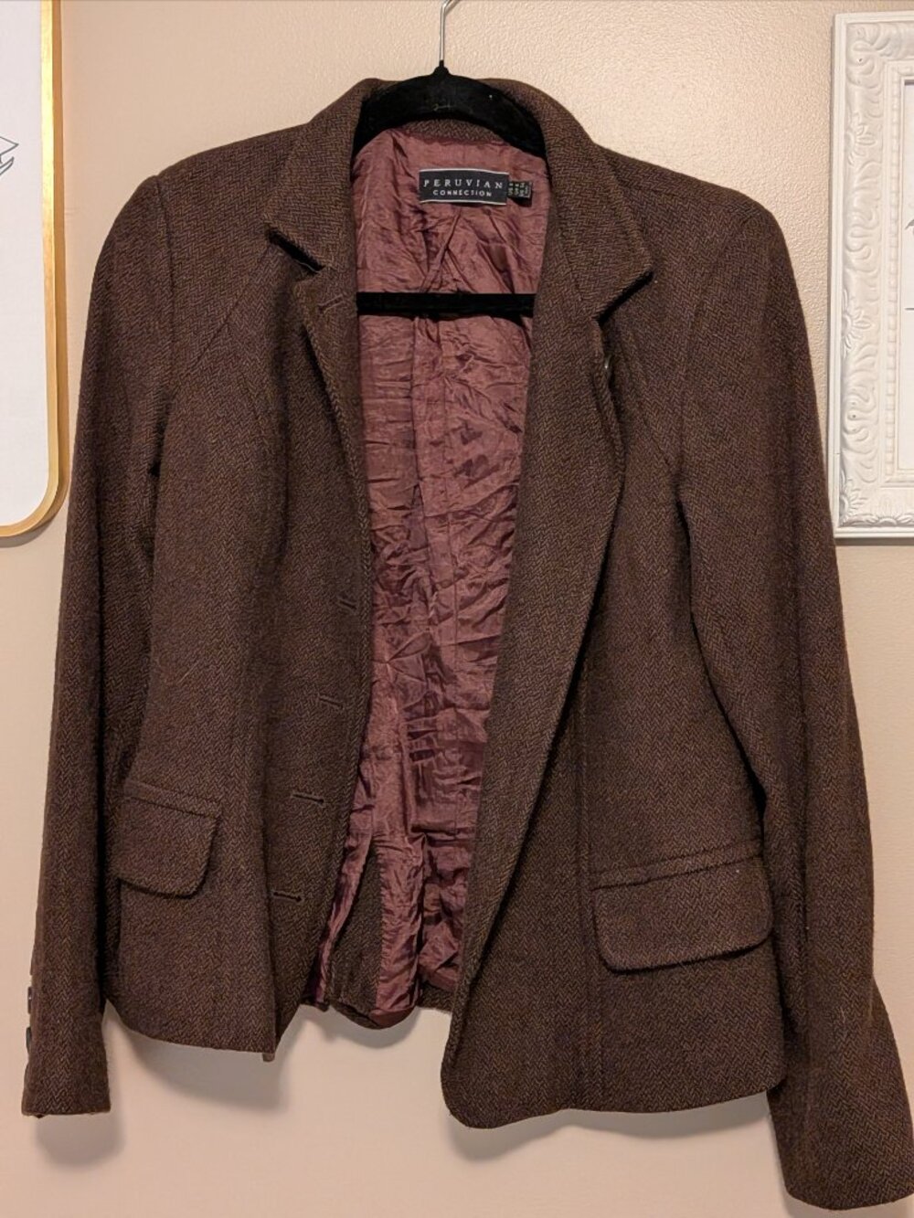 Brown Peruvian Connection Suit Jacket
